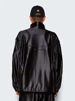 Alexander Wang Satin Track Jacket Black