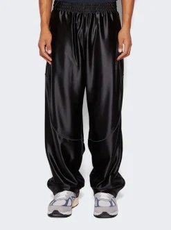 Alexander Wang Satin Track Pants Black