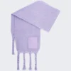 Loewe Scarf In Wool And Mohair Light Purple