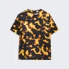 Loewe Short Sleeve Silk Top Tortoiseshell