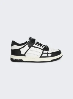 Amiri Skel Top Low Sneakers Black And White