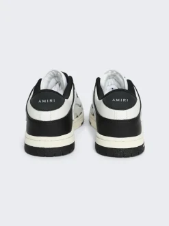 Amiri Skel Top Low Sneakers Black And White
