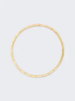 IVI Slim Slot Chain Princess Necklace Gold