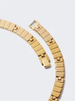 IVI Slot Chain Princess Necklace Gold