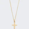 IVI Small Signore Cross Necklace Gold