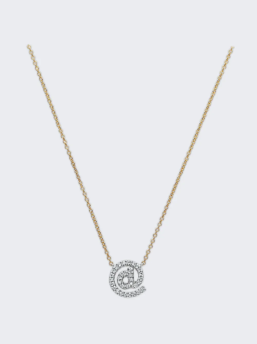 Delfina Delettrez Snail Necklace 18K White And Yellow Gold