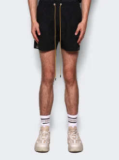 Rhude Snake Swim Shorts Black