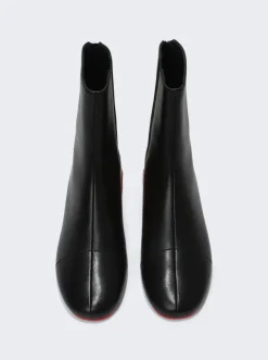 Raf Simons Solaris High Boots Black Cream And Red