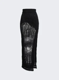 Rick Owens Spider Ziggy Skirt Black