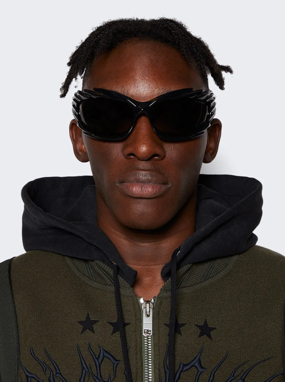 Balenciaga Spike Sunglasses Black