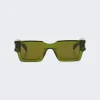 Saint Laurent Square Sunglasses Green