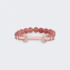 Ananya Strawberry Beryl Chakra Bracelet 18K Rose Gold