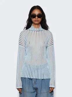 Bottega Veneta Striped Sweater Dusk