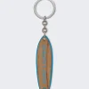 Saint Laurent Surf Keyring Light Wood Brown