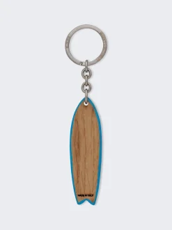 Saint Laurent Surf Keyring Light Wood Brown