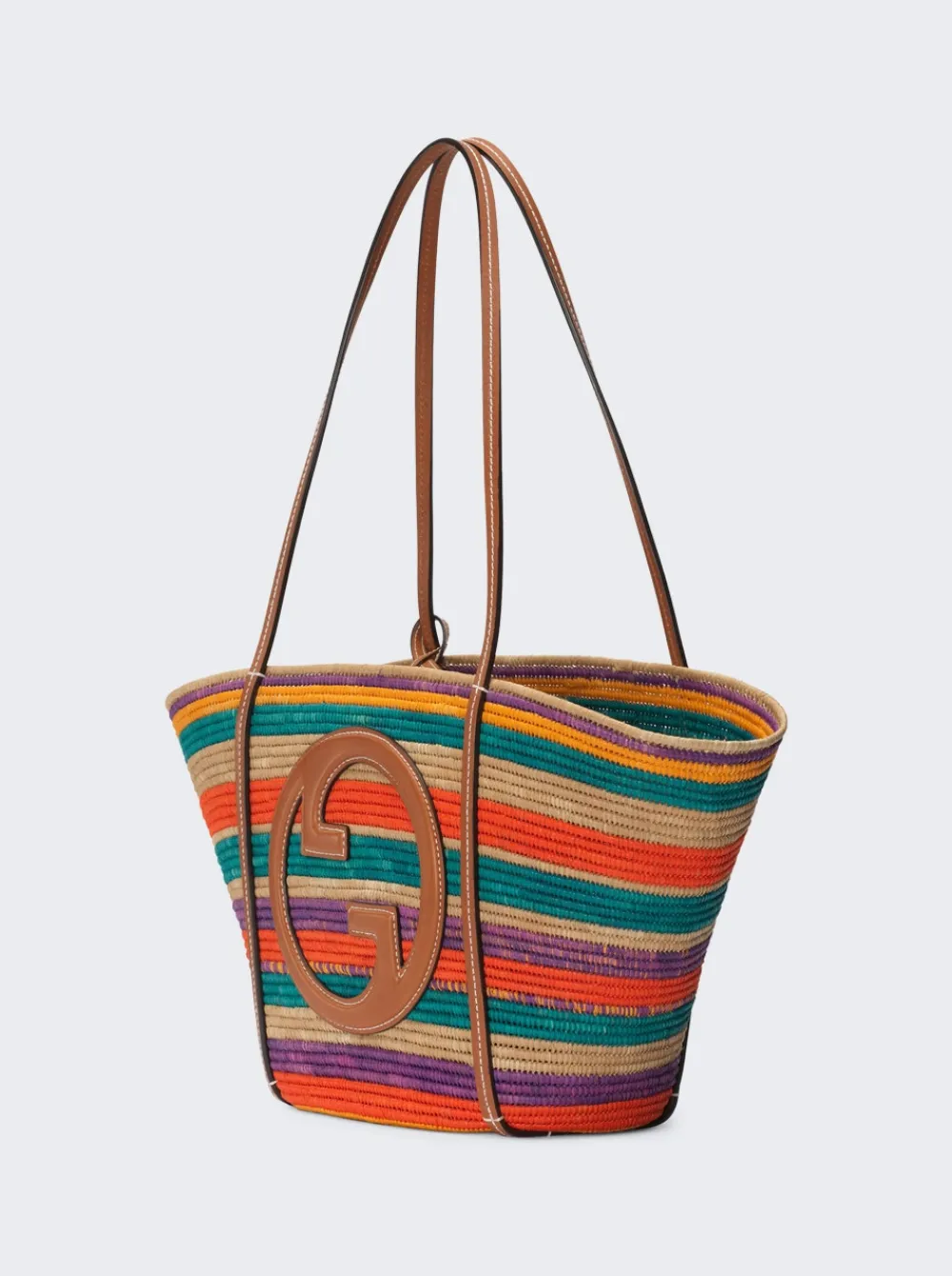 Gucci Tote Bag With Round Interlocking G Multicolor