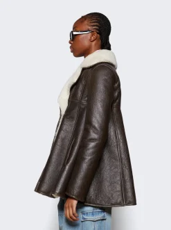 Loewe Trapeze Jacket Brown And Natural