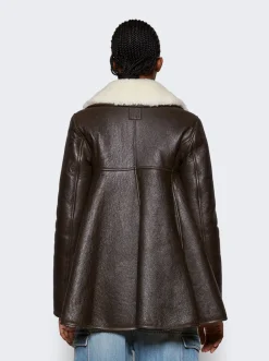 Loewe Trapeze Jacket Brown And Natural