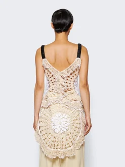 Diotima Trio Web Dress Natural White