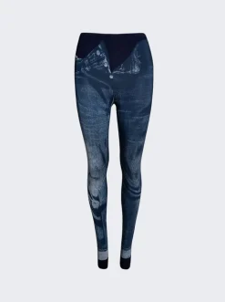 Jean Paul Gaultier Trompe L'Oeil Legging Navy Blue