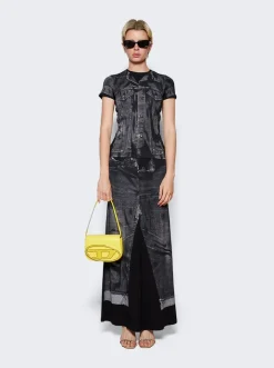 Jean Paul Gaultier Trompe L'Oeil Maxi Skirt Black And Grey