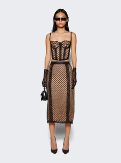 Gucci Tulle Gg Gloves Black