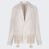 Johanna Ortiz Unfolded Moment Jacket Ecru
