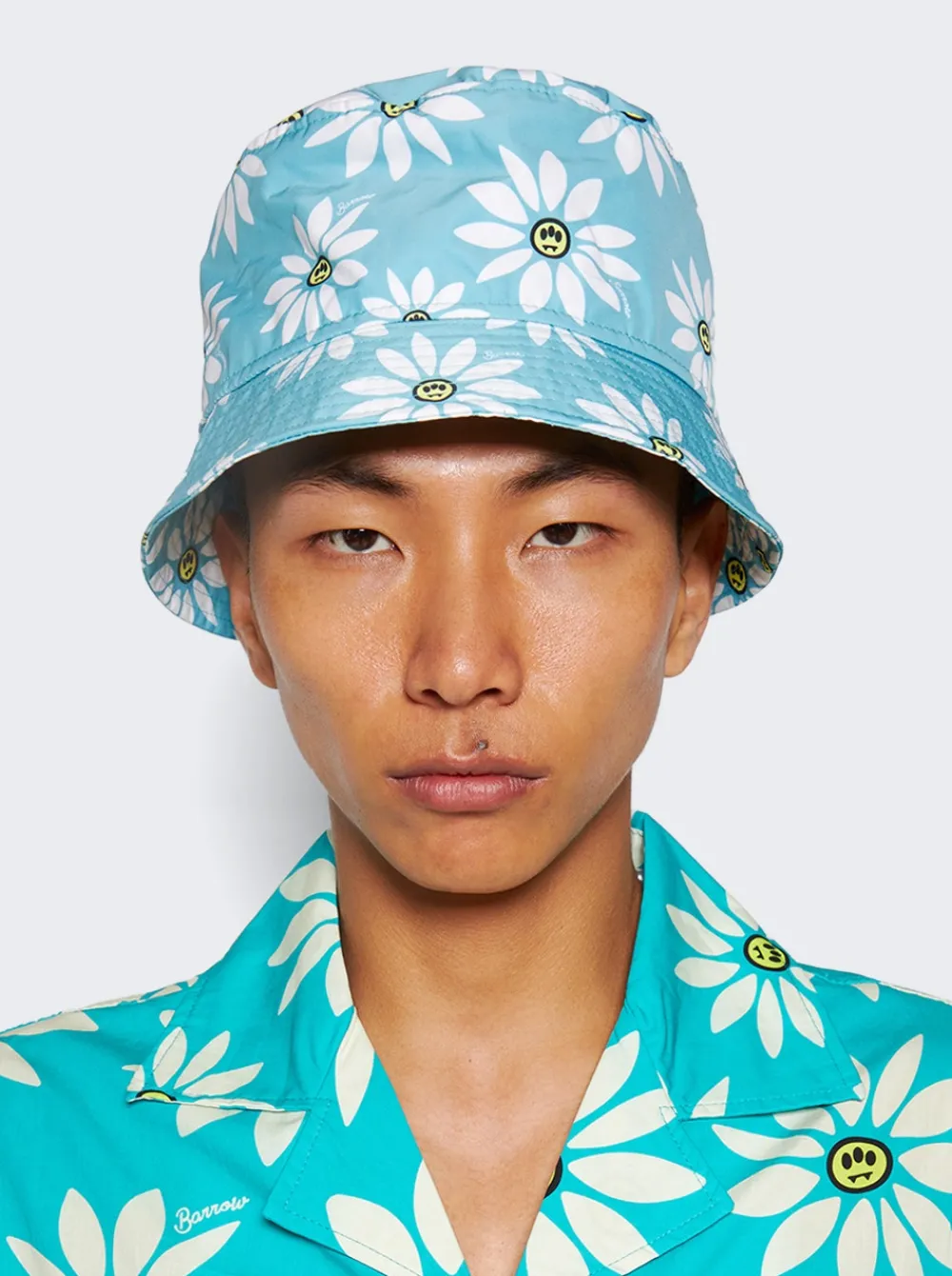 Barrow Unisex Popeline Bucket Hat Peacock