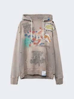 Maison MIHARA YASUHIRO Vintage-Like Hoodie Beige