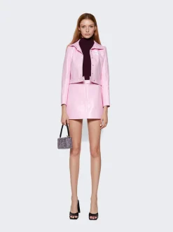 Courru00e8ges Vinyl Reedition Skirt Rose
