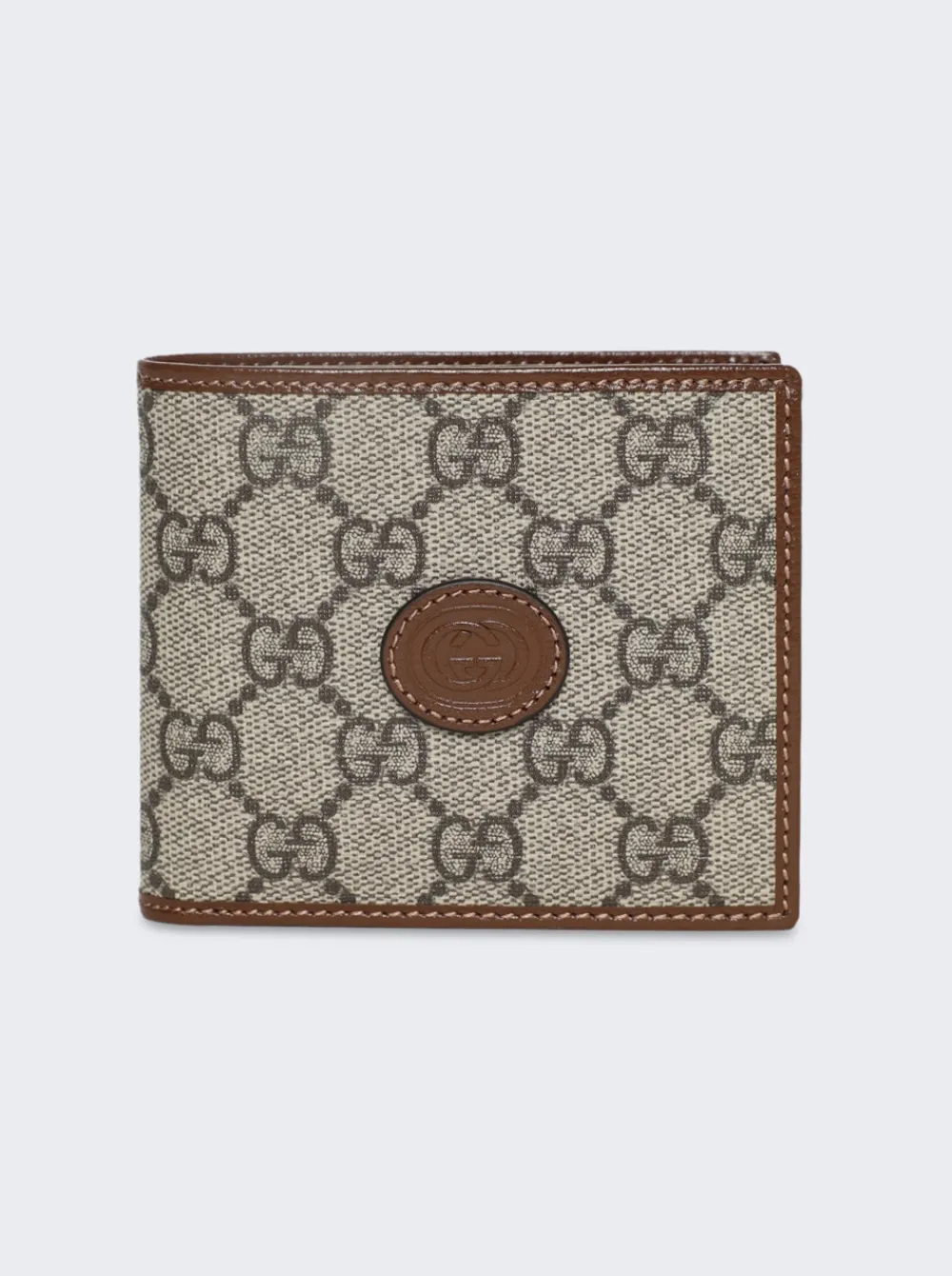 Gucci Wallet With Interlocking G Brown