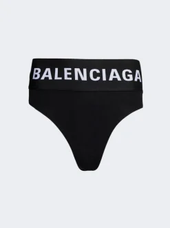 Balenciaga Wide Elastic Briefs Black
