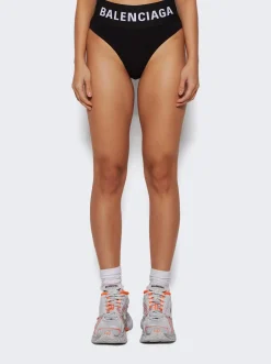 Balenciaga Wide Elastic Briefs Black