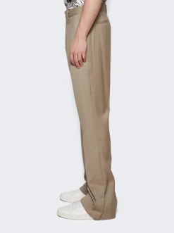 Amiri Wool Kick Flare Pant Khaki