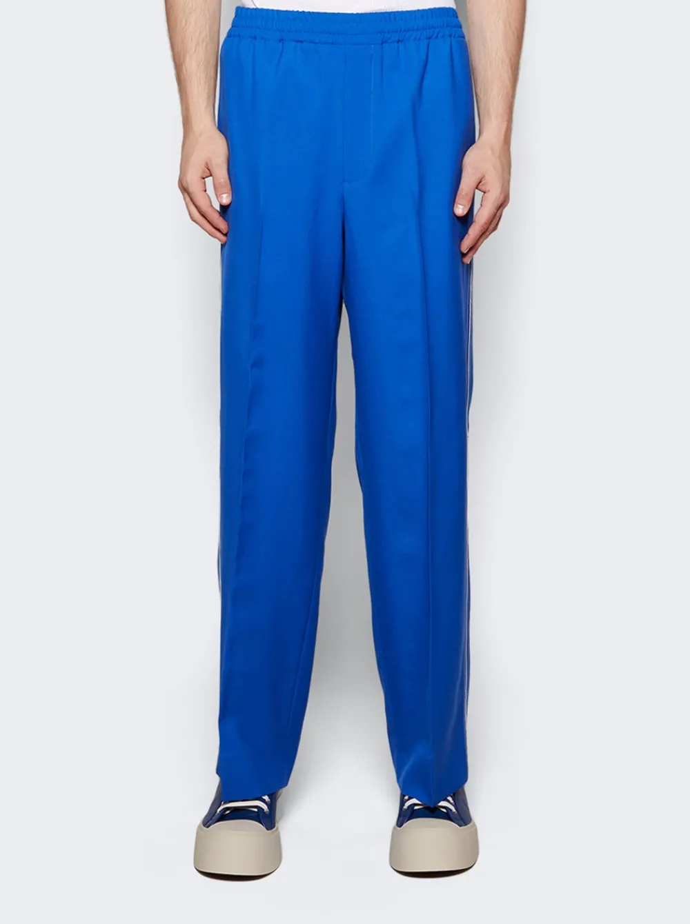 Gucci Wool Mohair Pants Electric Blue