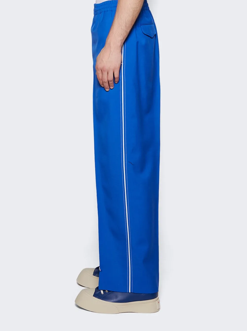 Gucci Wool Mohair Pants Electric Blue