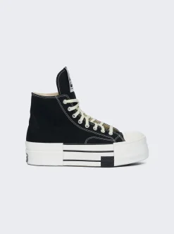 Rick Owens DRKSHDW X Converse Dbl Drkstar Hi Sneakers Black