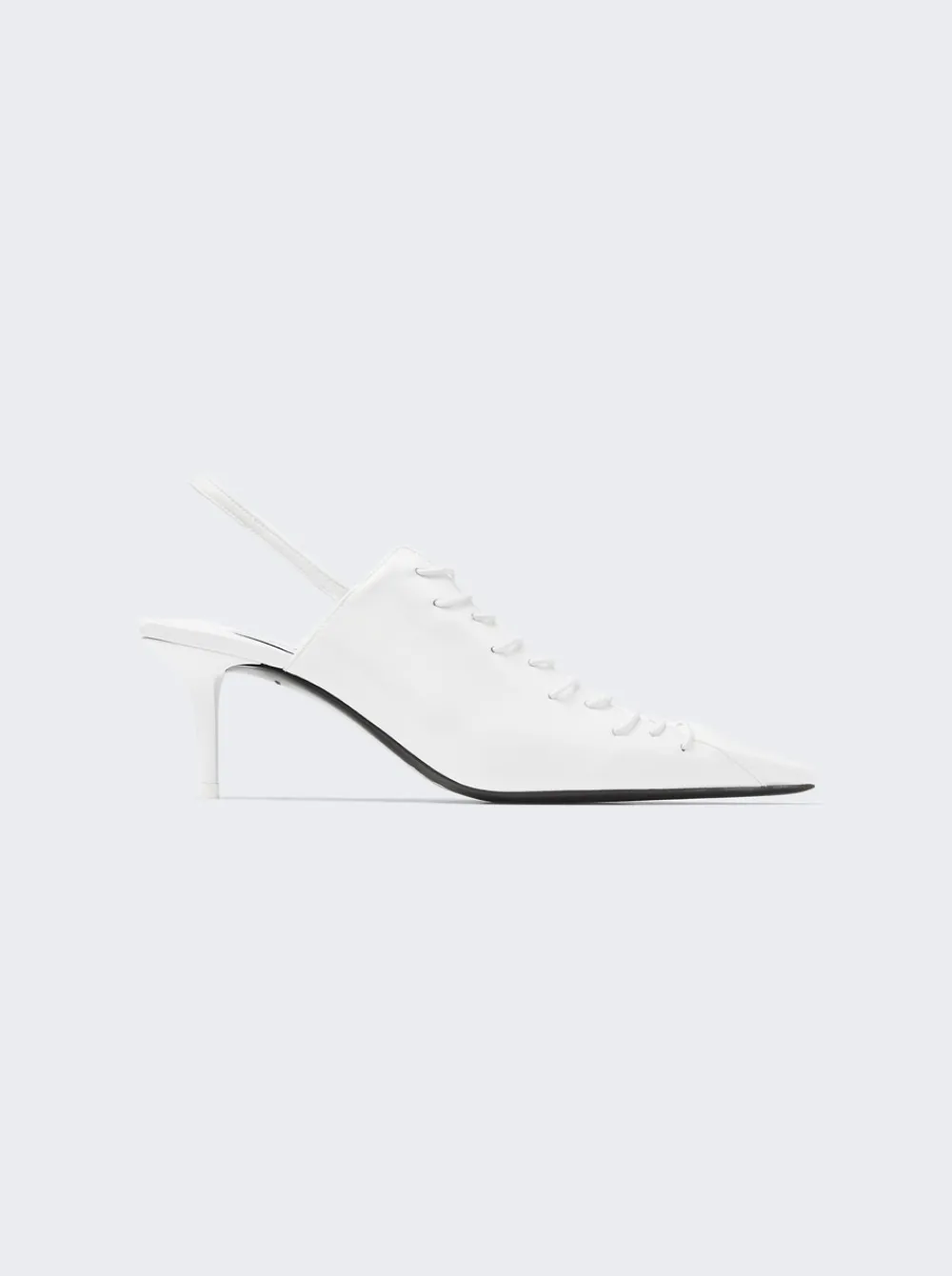 Jimmy Choo X Jean Paul Gaultier Corset Slingback Pump Optical White