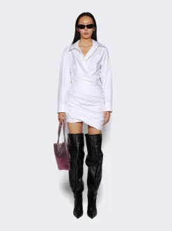 Jimmy Choo X Jean Paul Gaultier Cuff Boots Denim And Black