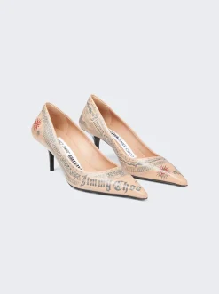 Jimmy Choo X Jean Paul Gaultier Pump Tattoo Print