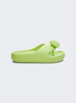 Loewe X Paula'S Ibiza Bubble Thong Slide Sandal Lime