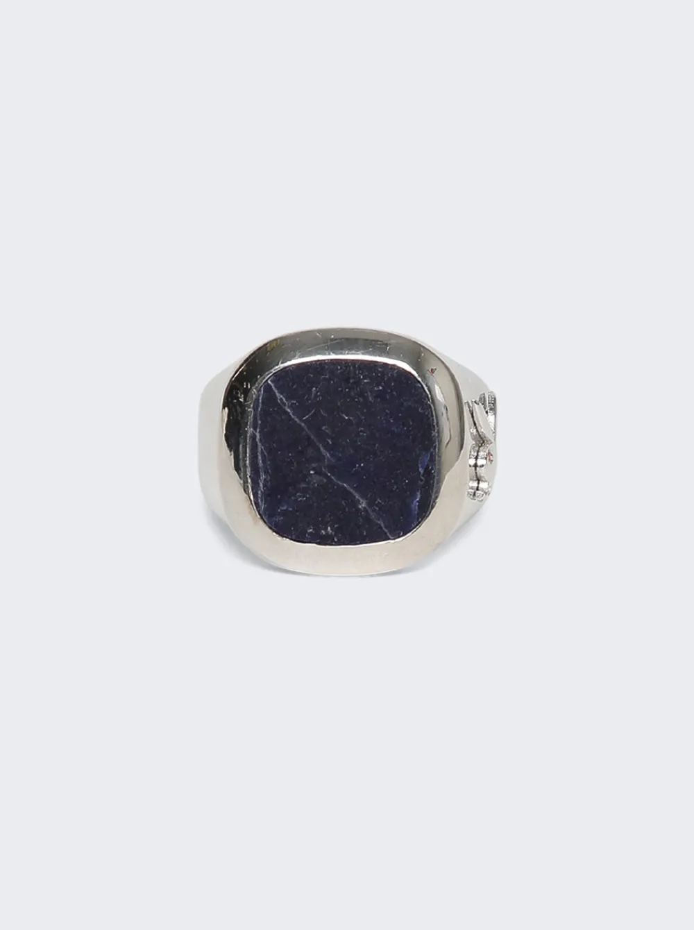 Hatton Labs X Playboy Membership Ring Sterling Silver And Blue