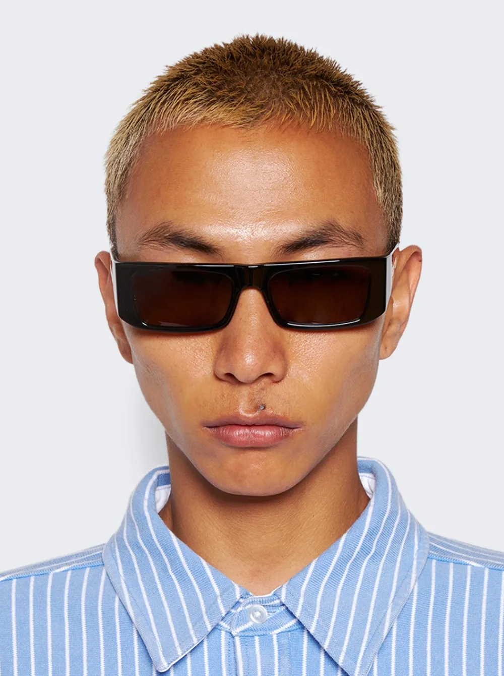 FLATLIST X Sp5Der Slug Sunglasses Solid Black With Brown Lens