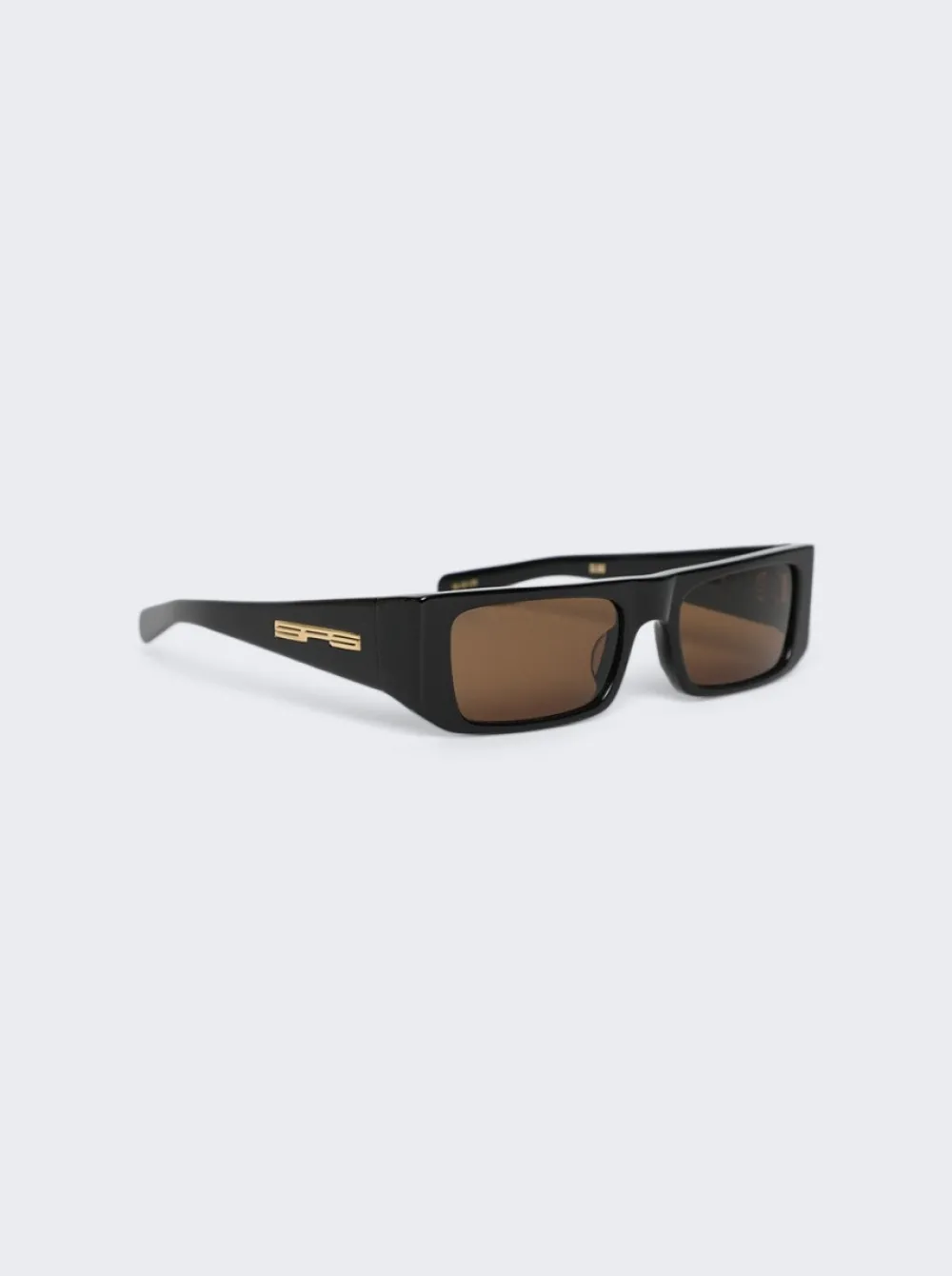 FLATLIST X Sp5Der Slug Sunglasses Solid Black With Brown Lens