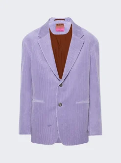 ZEGNA X The Elder Statesman Corduroy Jacket Purple
