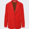 ZEGNA X The Elder Statesman Corduroy Jacket Red
