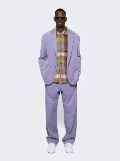 ZEGNA X The Elder Statesman Corduroy Jogger Pants Purple