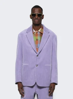 ZEGNA X The Elder Statesman Corduroy Jacket Purple
