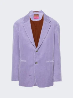 ZEGNA X The Elder Statesman Corduroy Jacket Purple