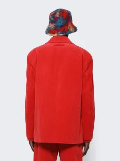 ZEGNA X The Elder Statesman Corduroy Jacket Red